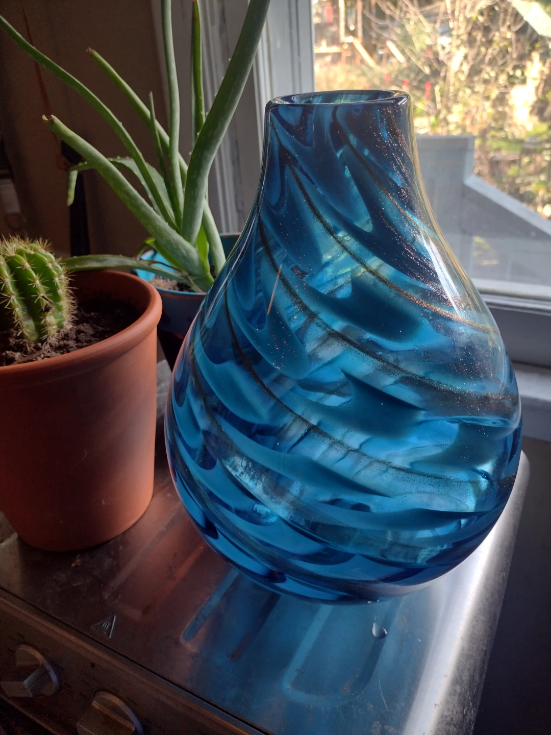 Lenox Seaview Swirl Bottle Vase - photo 3