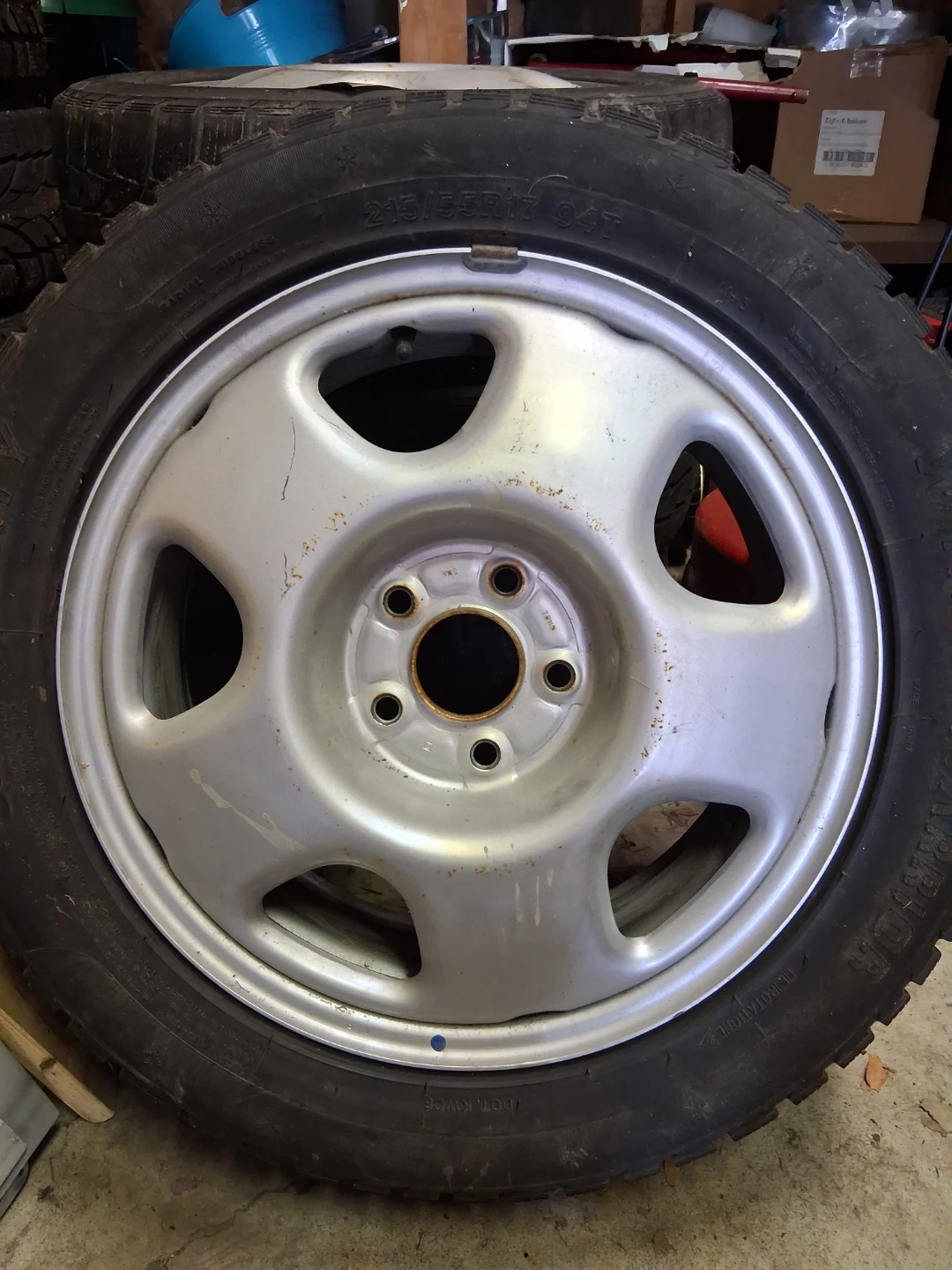 215/55R17 Winter Tire on Steel Rim - photo 2