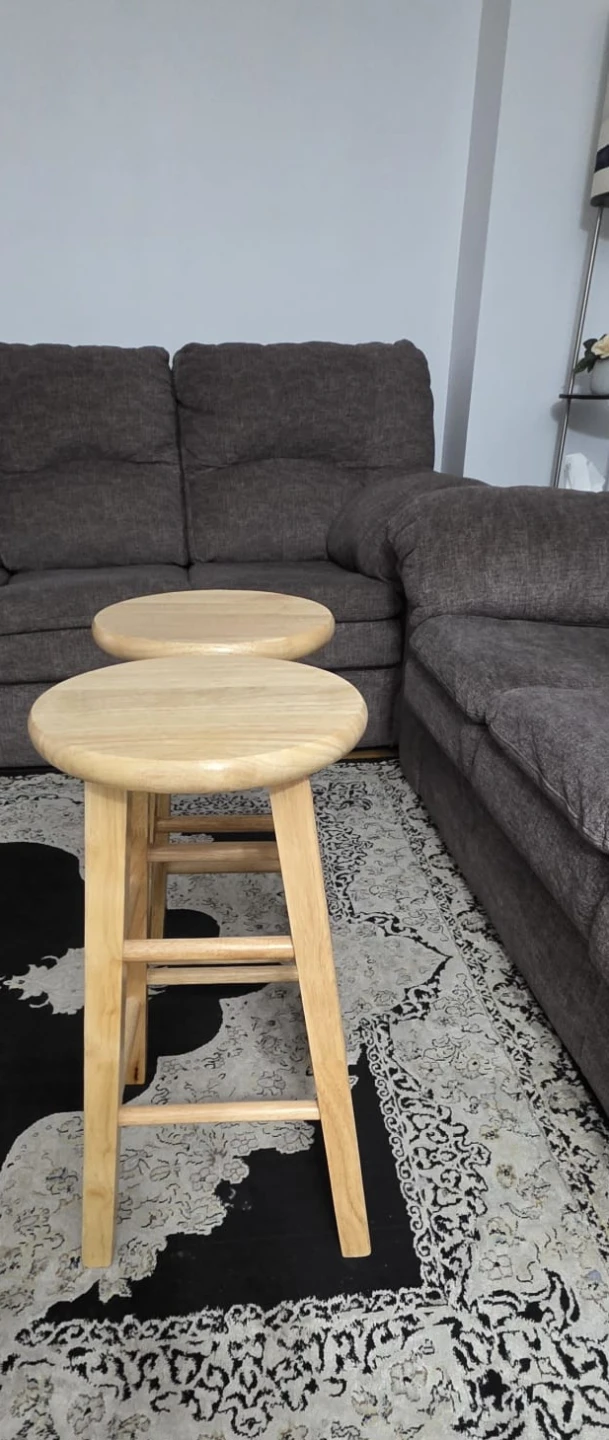 Two Wooden Bar Stools - photo 5