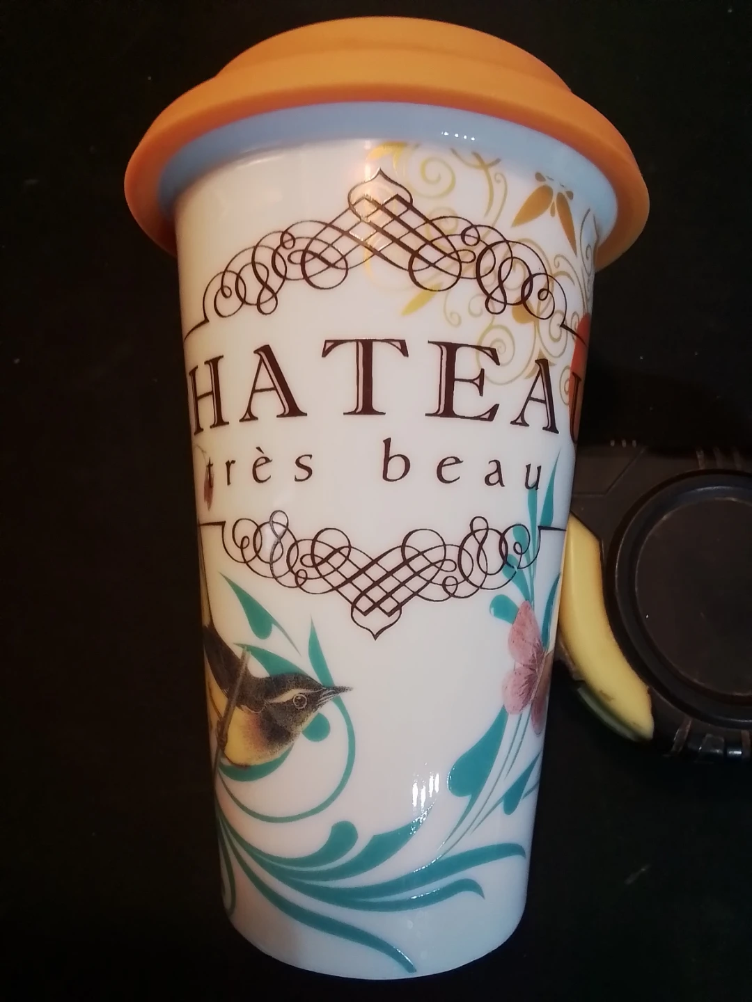 Vintage Chateau Très Beau Ceramic Travel Mug - photo 4