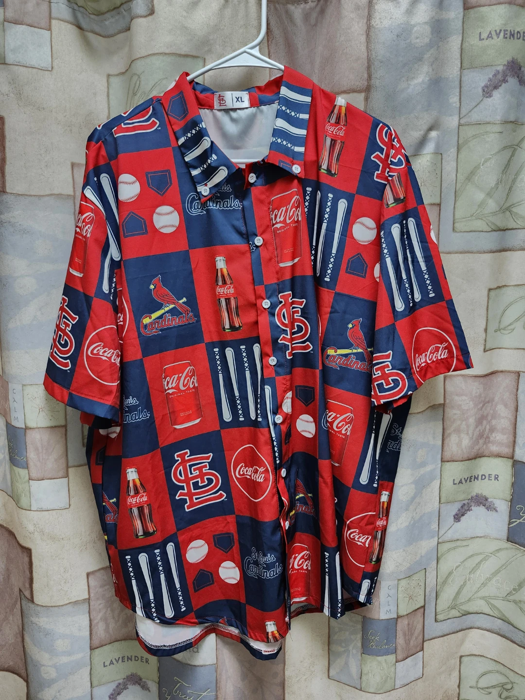 St. Louis Cardinals Coca-Cola Hawaiian Shirt XL