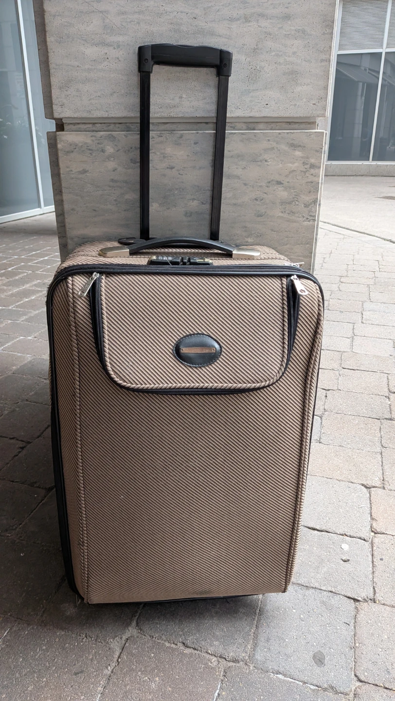 Tan Rolling Suitcase 25" - photo 2