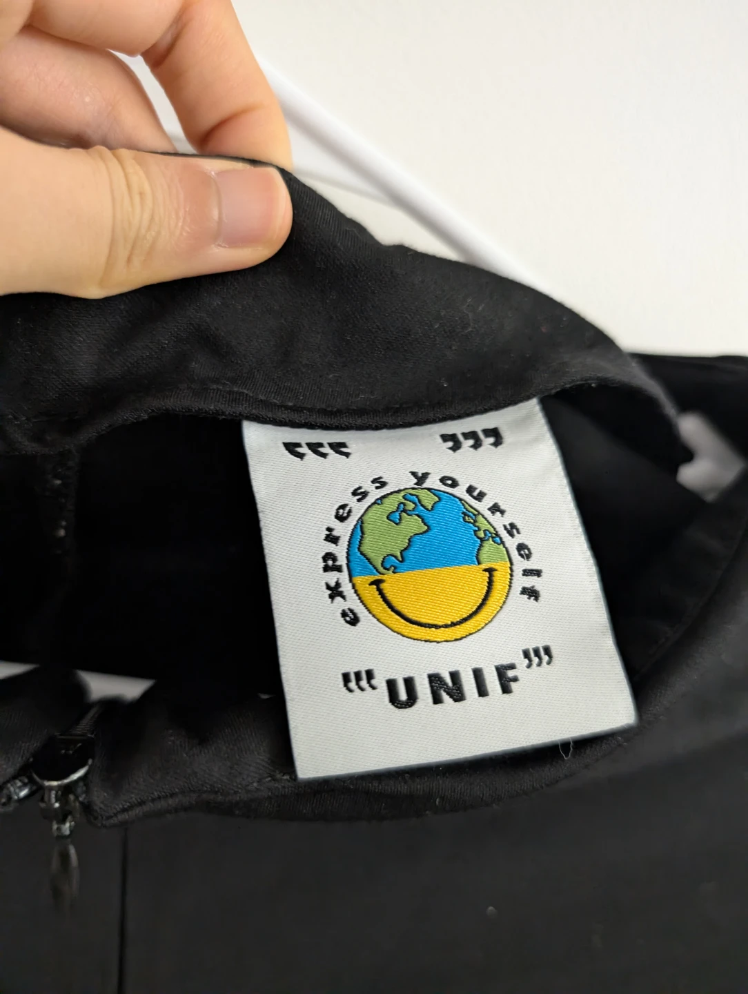 Rare UNIF Black Pants Vintage-Vibe Tailored Pants 24" - photo 2