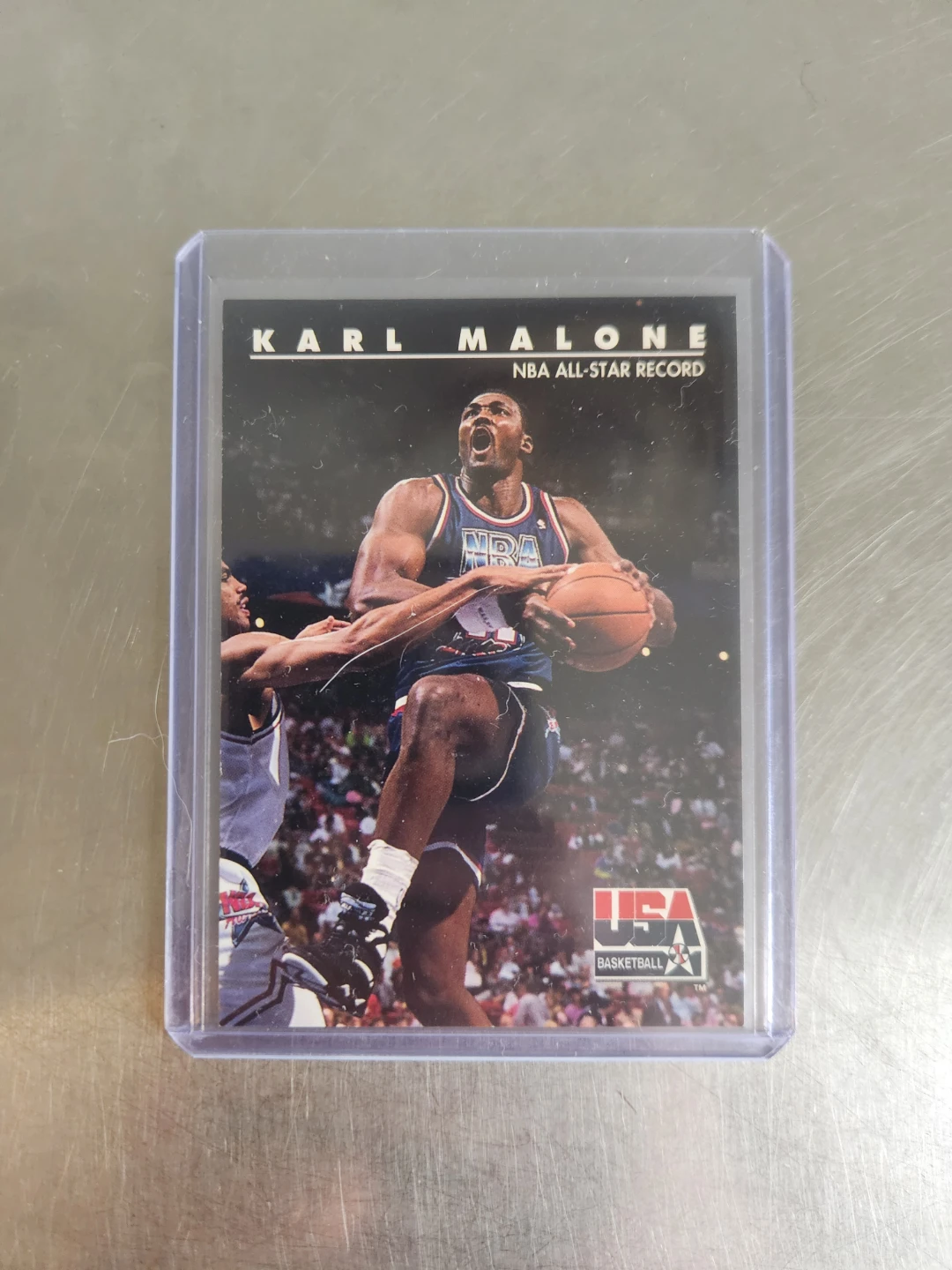 1992 SkyBox Karl Malone NBA All-Star Record Card