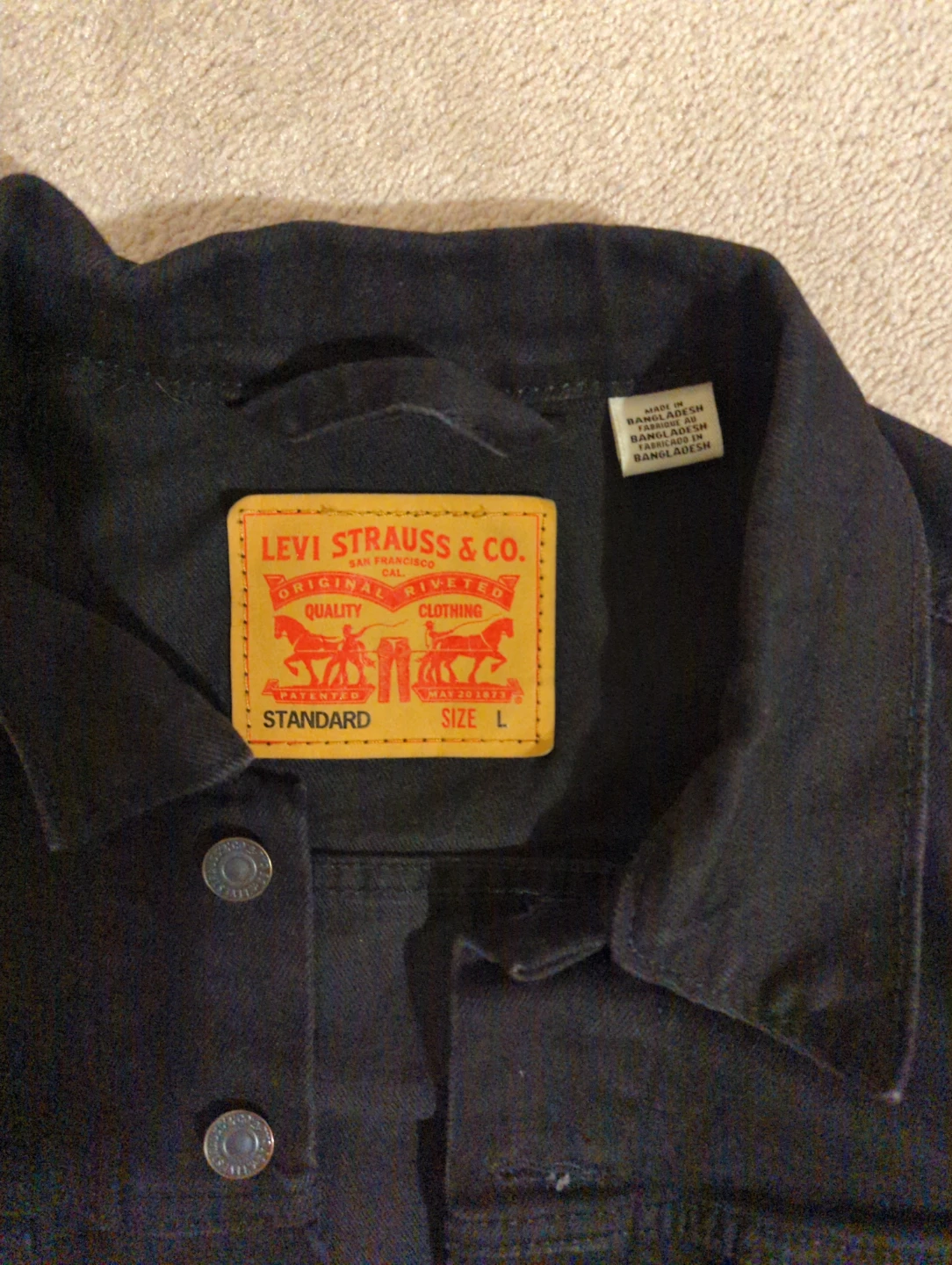Levi Strauss & Co. Black Denim Jacket - photo 2