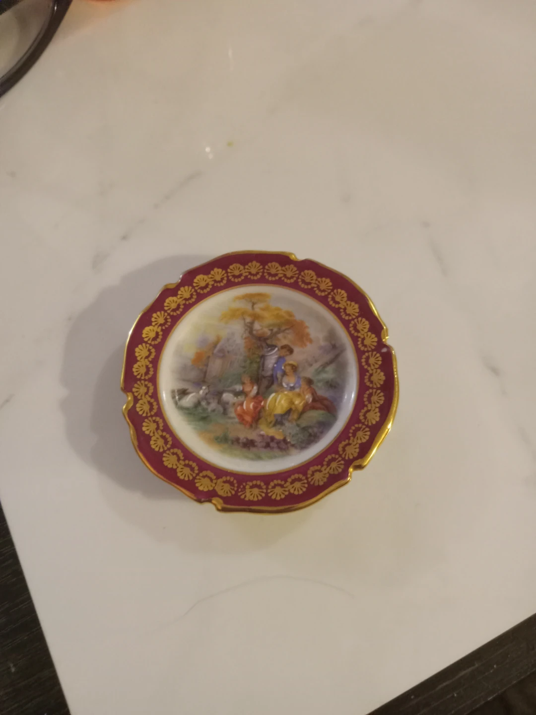 F.M. Limoges Porcelain Decorative Dish - photo 5
