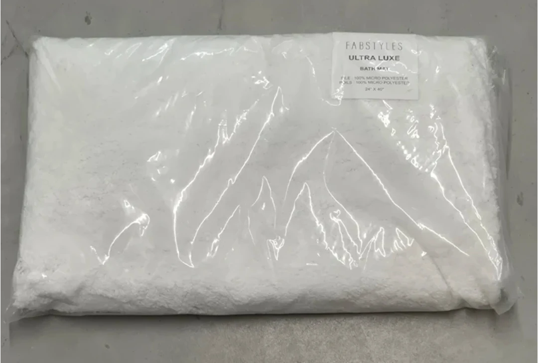 Fabstyles Ultra Luxe White Bath Mat - photo 2