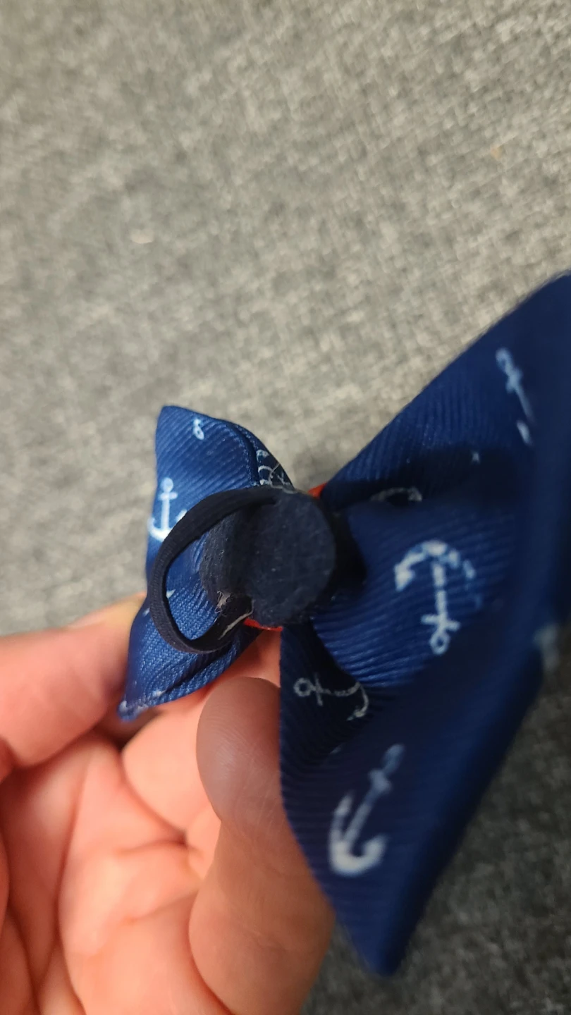 Blue Anchor Print Bow Tie - photo 3