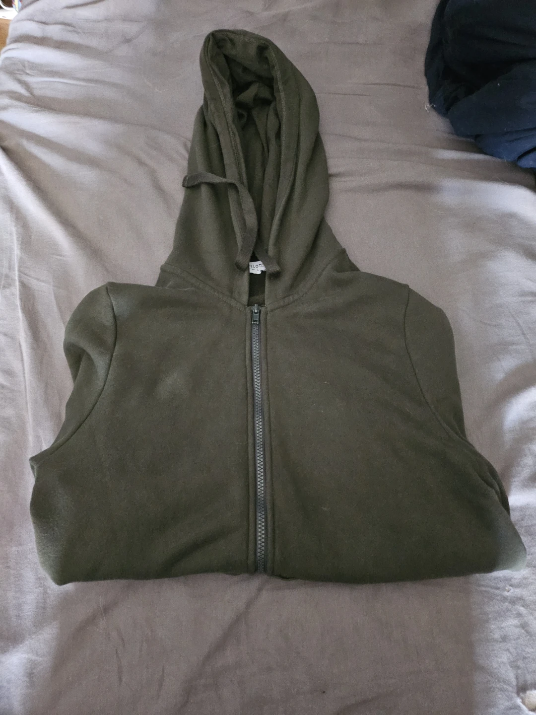Peloton Olive Green Zip-Up Hoodie Large