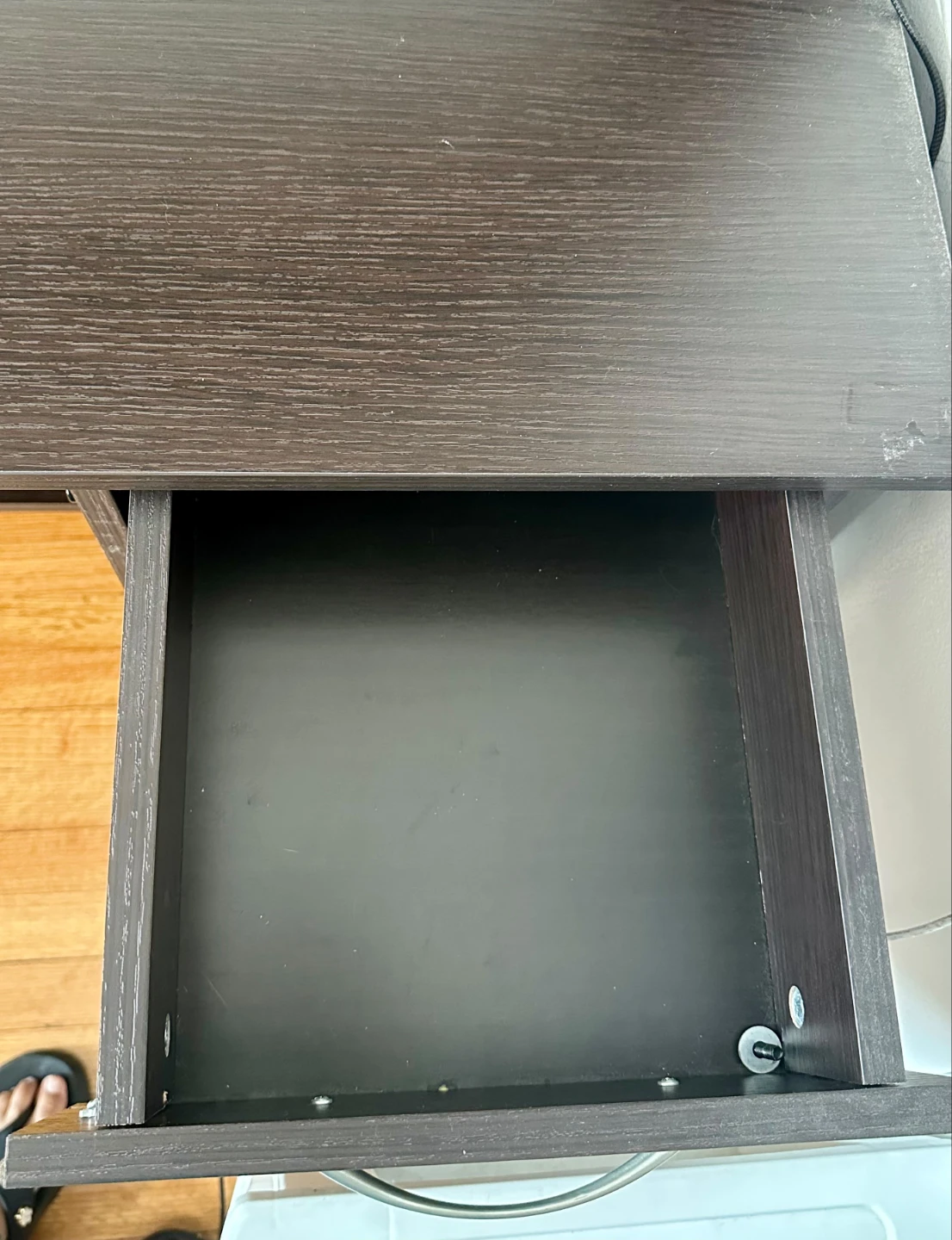 Dark Brown Computer Desk with Hutch - photo 4