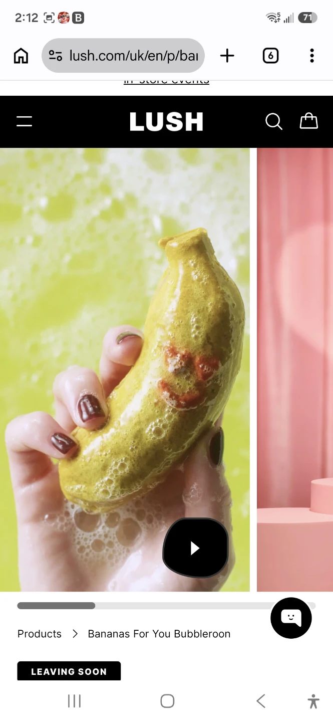 Lush Bananas For You Bubbleroon
