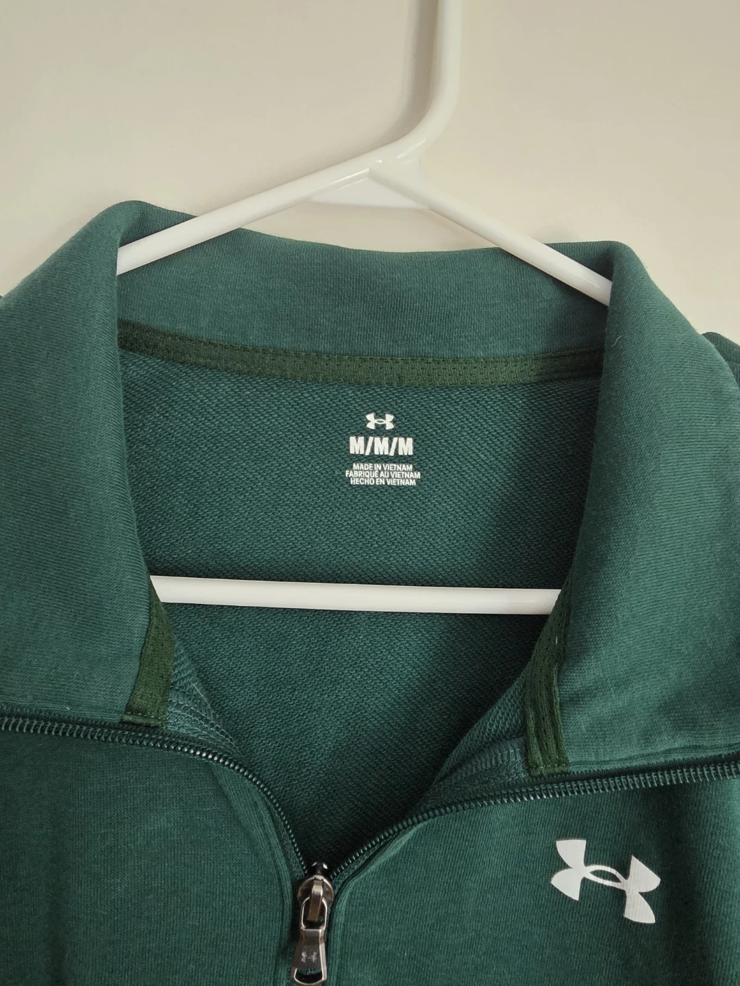 Under Armour Quarter-Zip Pullover - Dark Green - Medium - photo 3
