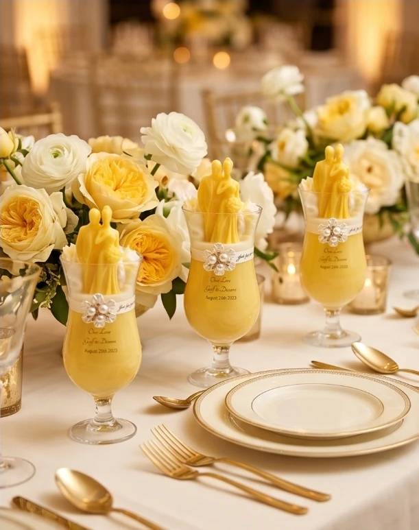 Custom Couple Keepsake Wedding Candle