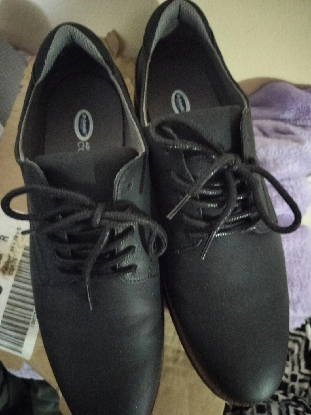 🏈 Dr. Scholl's Black Lace-Up Shoes
