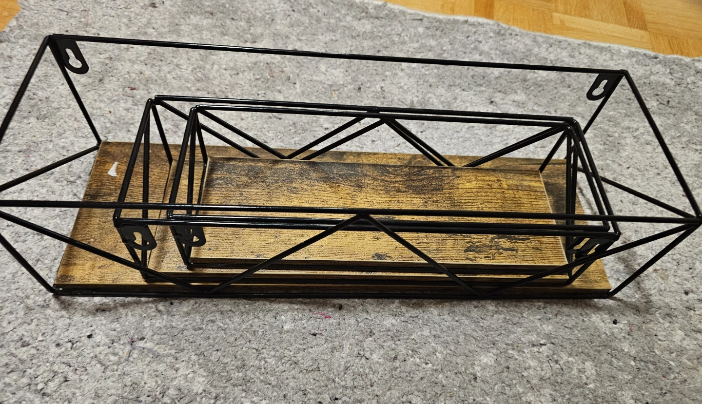 3 Wire Frame Wall Shelves
