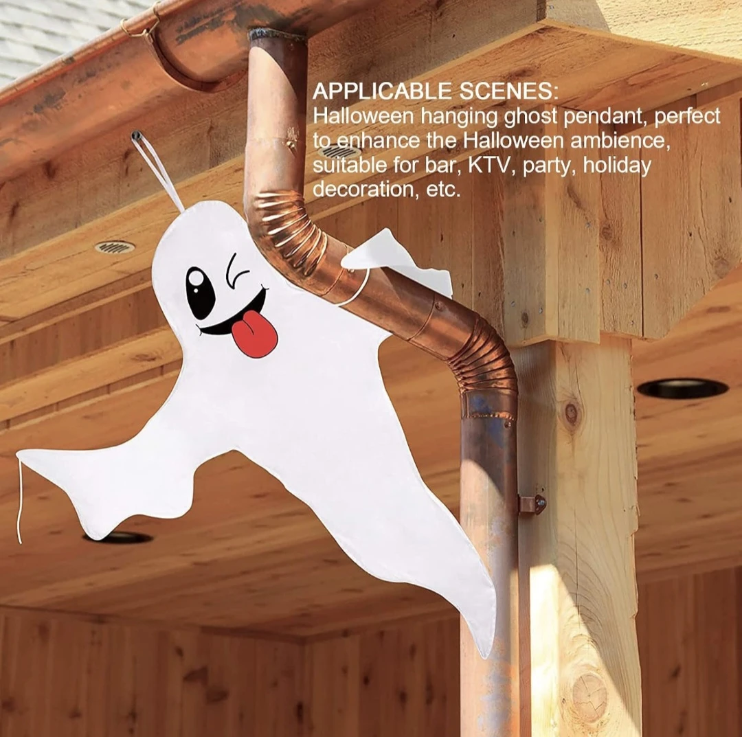 New outdoor Halloween Hanging Cloth Ghost set 2 Decorations - photo 3