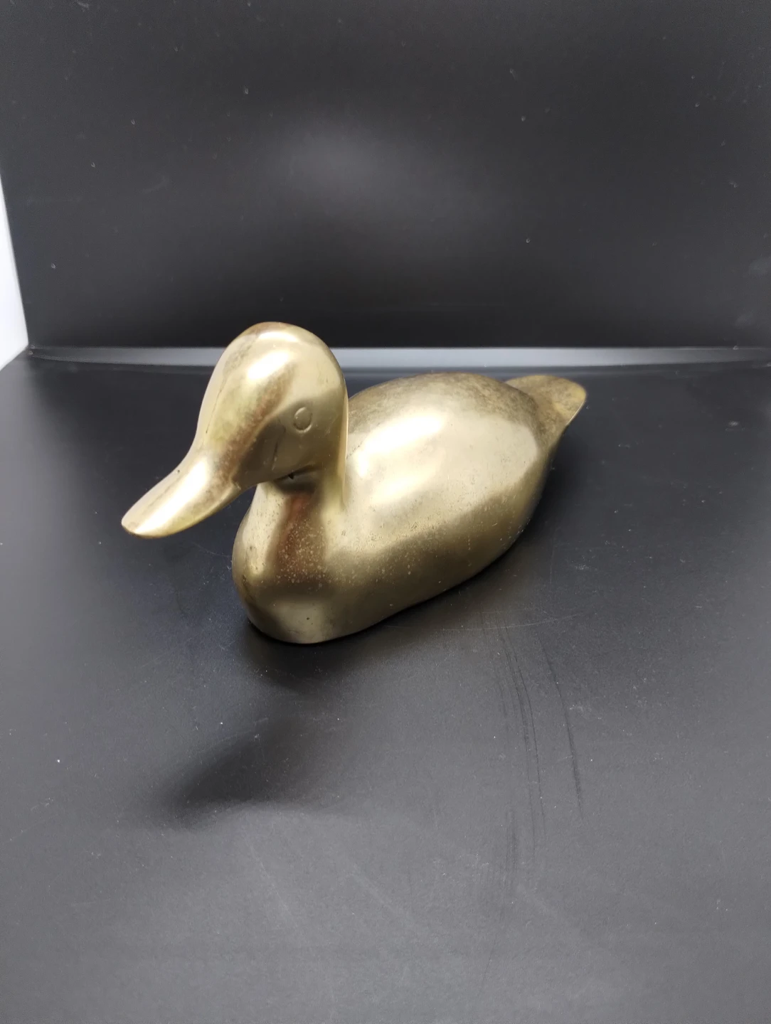 Vintage Solid Brass Duck Figurine - photo 2
