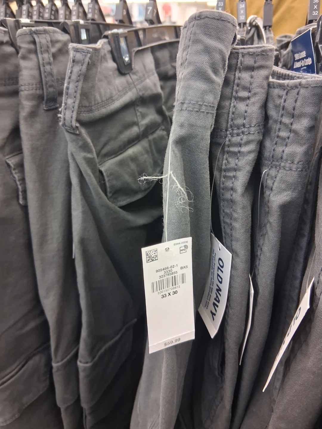 Old Navy Cargo Pants Gray 33x30
