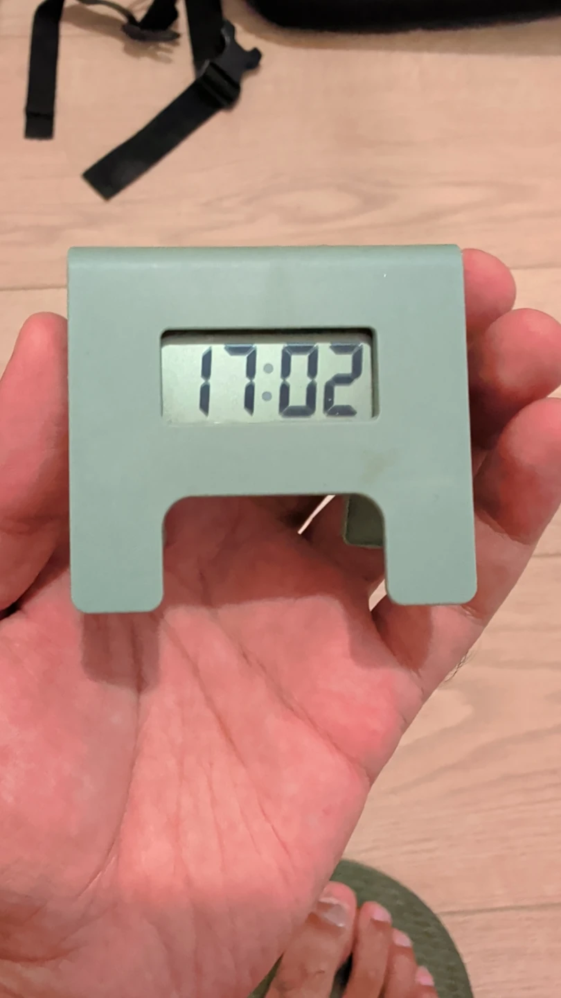 Light Green Digital Clock from Ikea