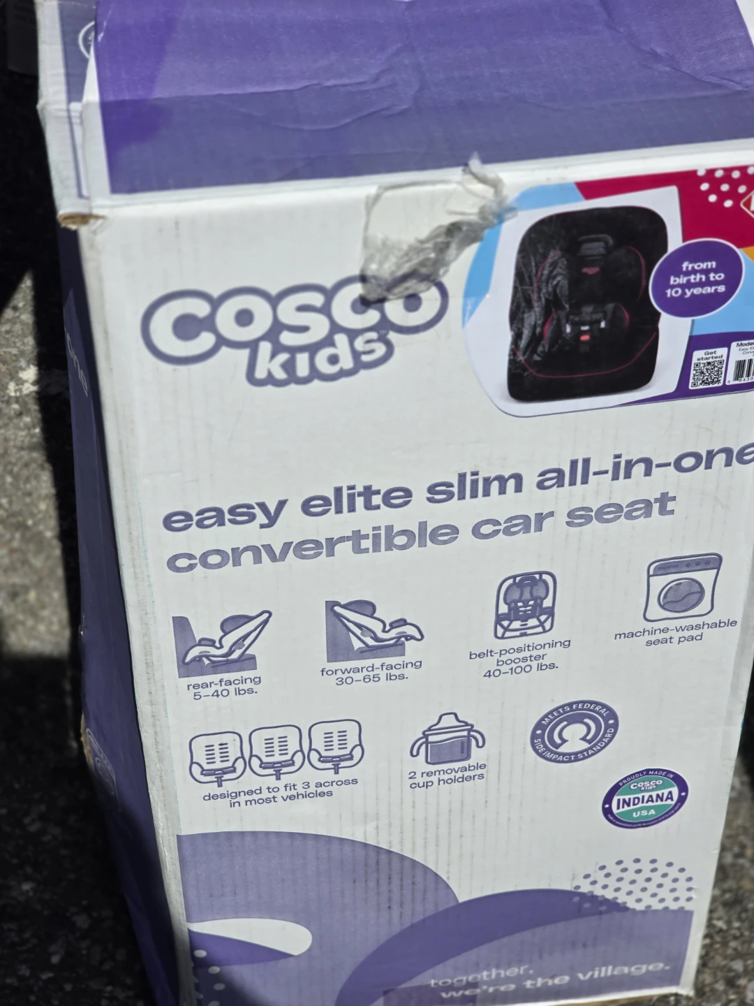 Cosco Kids Easy Elite Slim All-in-One Car Seat