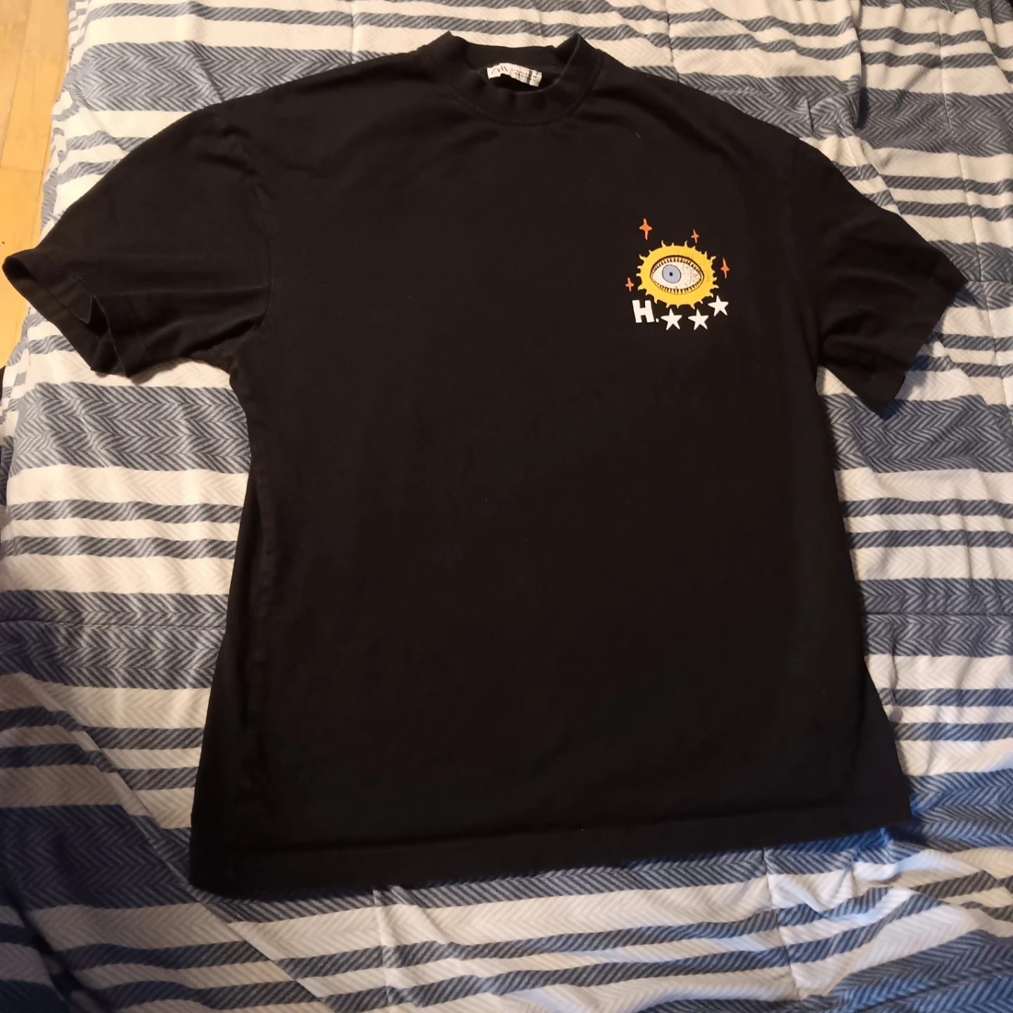 Zara Black Graphic T-Shirt Size S