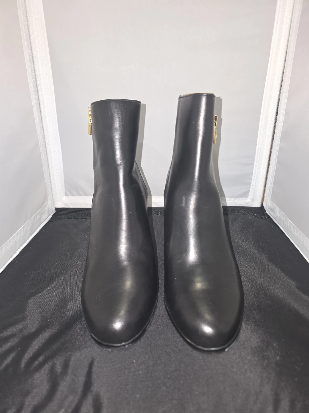 Michael Kors Black Leather Ankle Boots