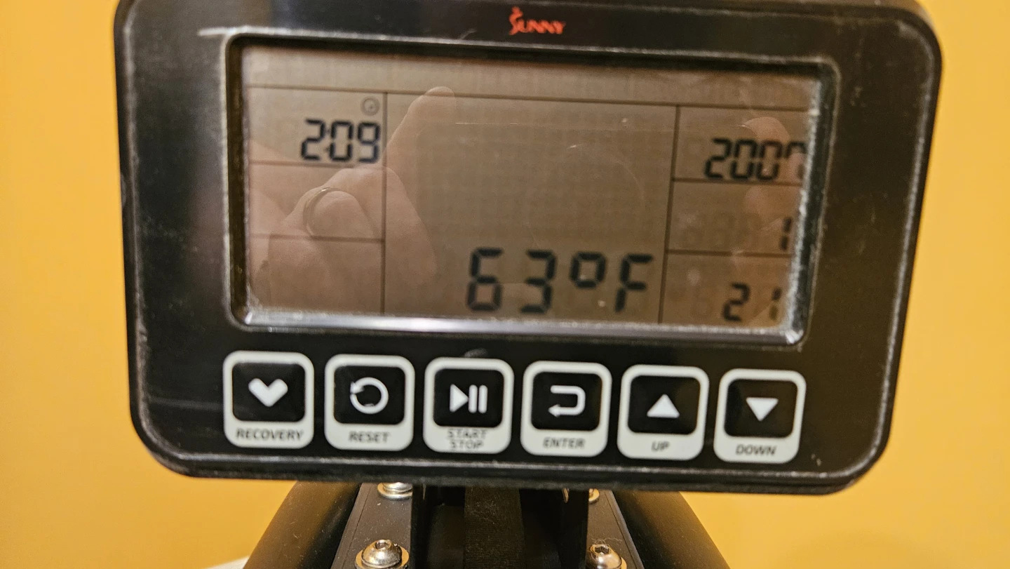 Sunny Health & Fitness Obsidian Surge 500 Water Rower - photo 3