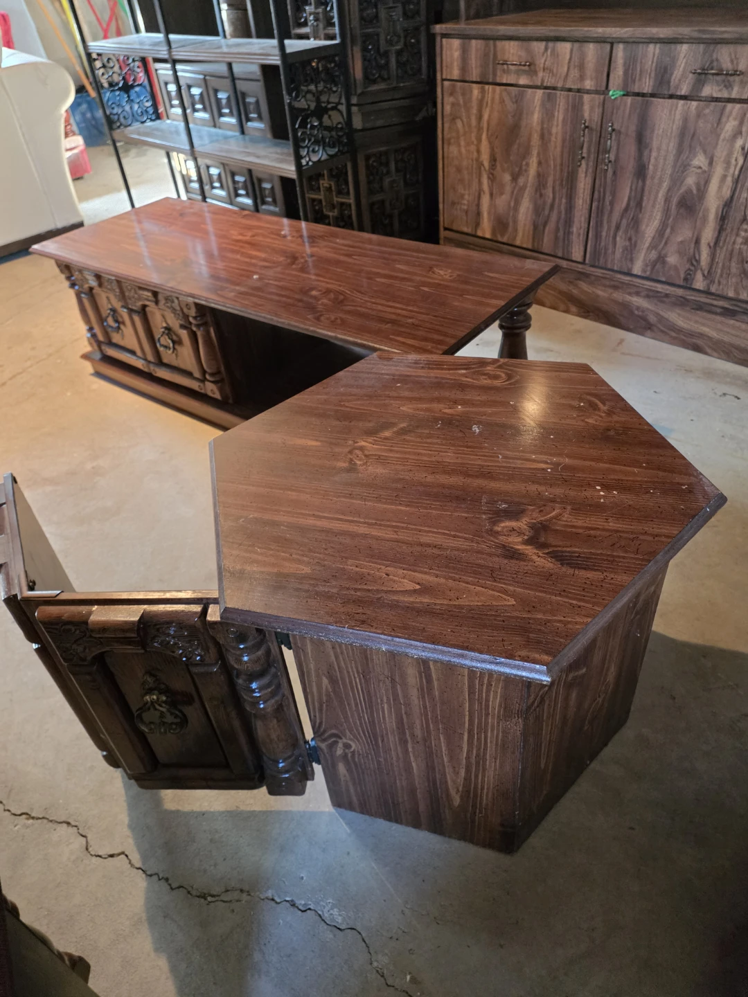 Vintage solid wood coffee table - photo 5