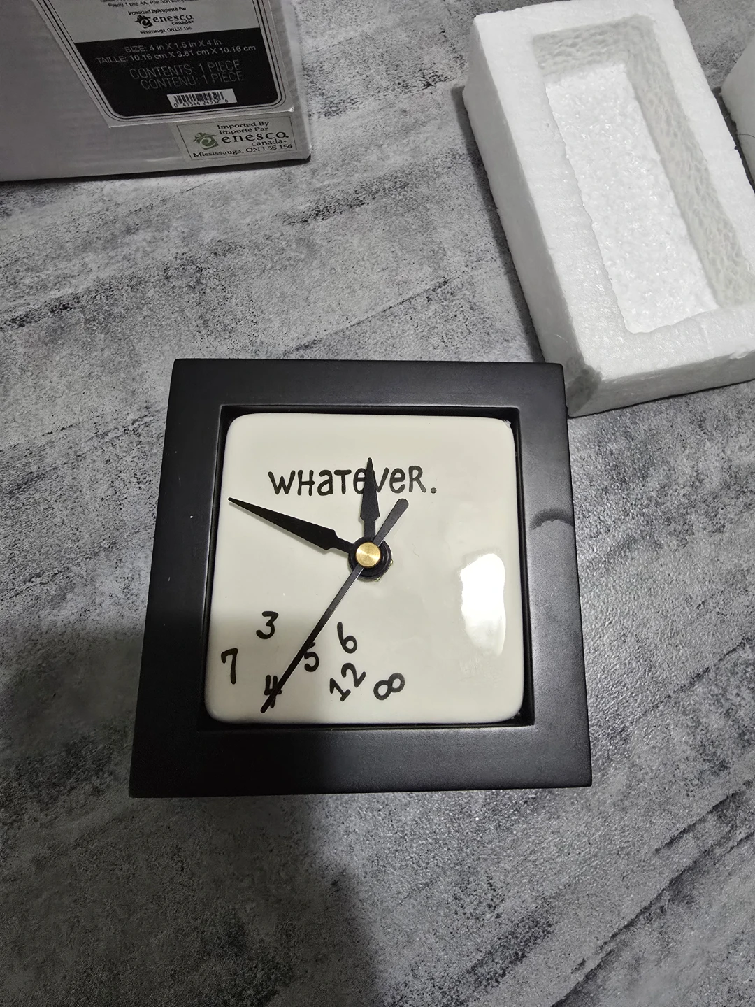 Enesco / Our Name is Mud Whatever Desk Clock - photo 4