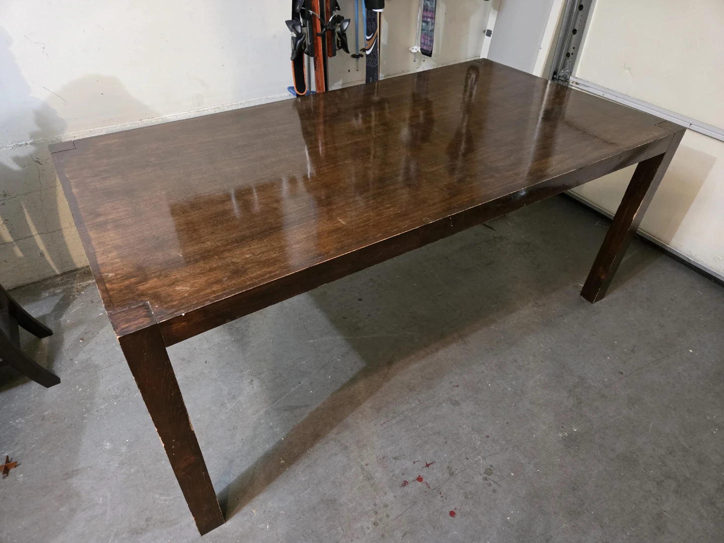 Dark Wood Dining Table