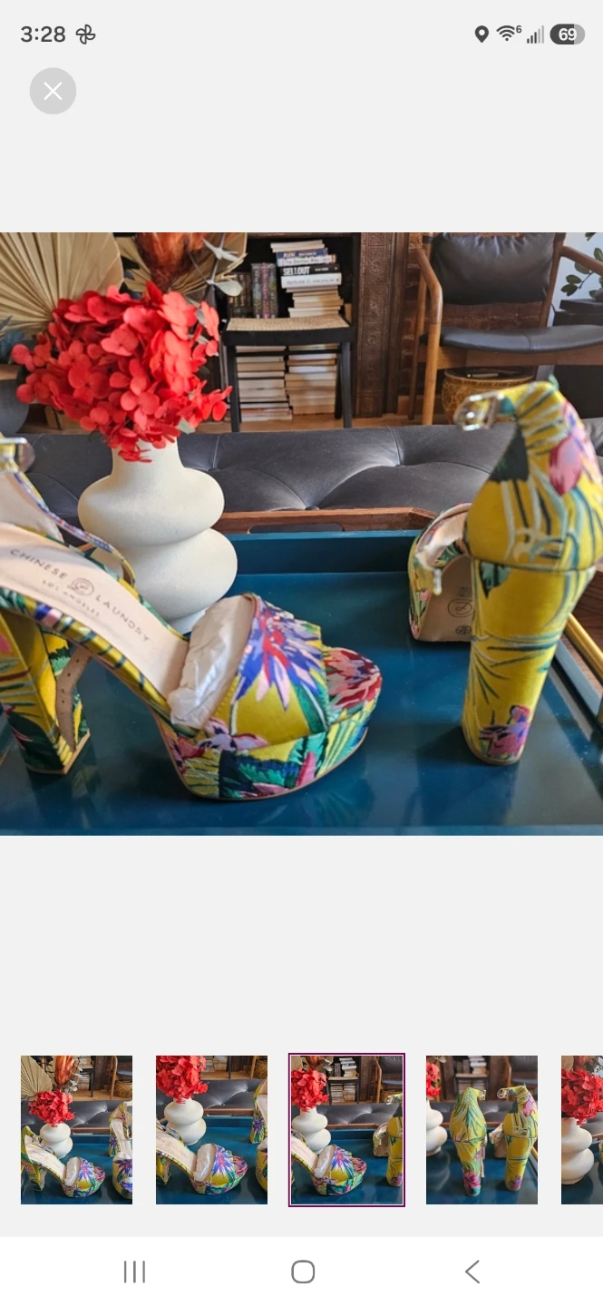 NEW/UNWORN- Chinese Laundry Avenue 2 Heels - Lotus Print - photo 3