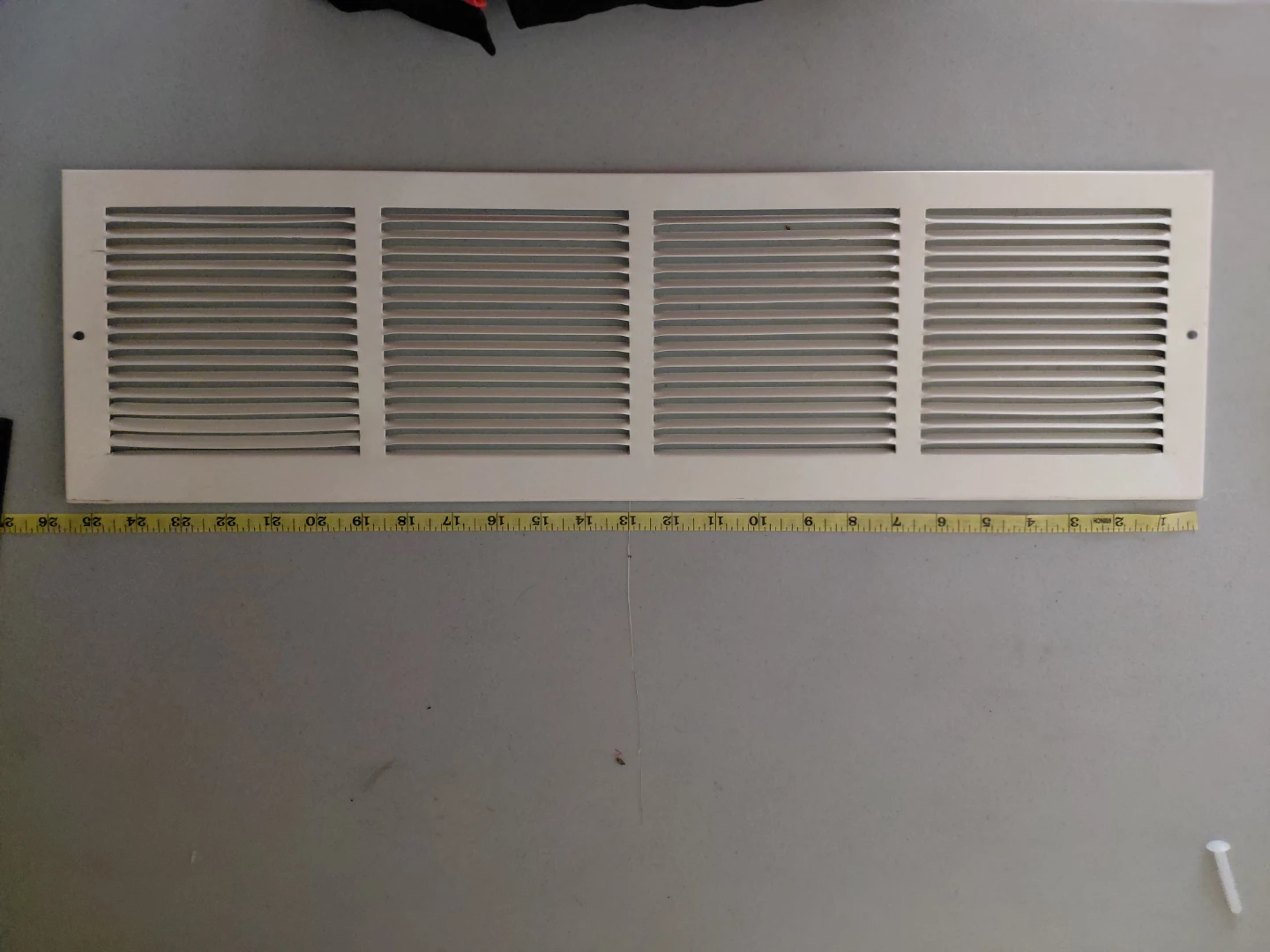 White Steel Return Air Grill /Vent Cover