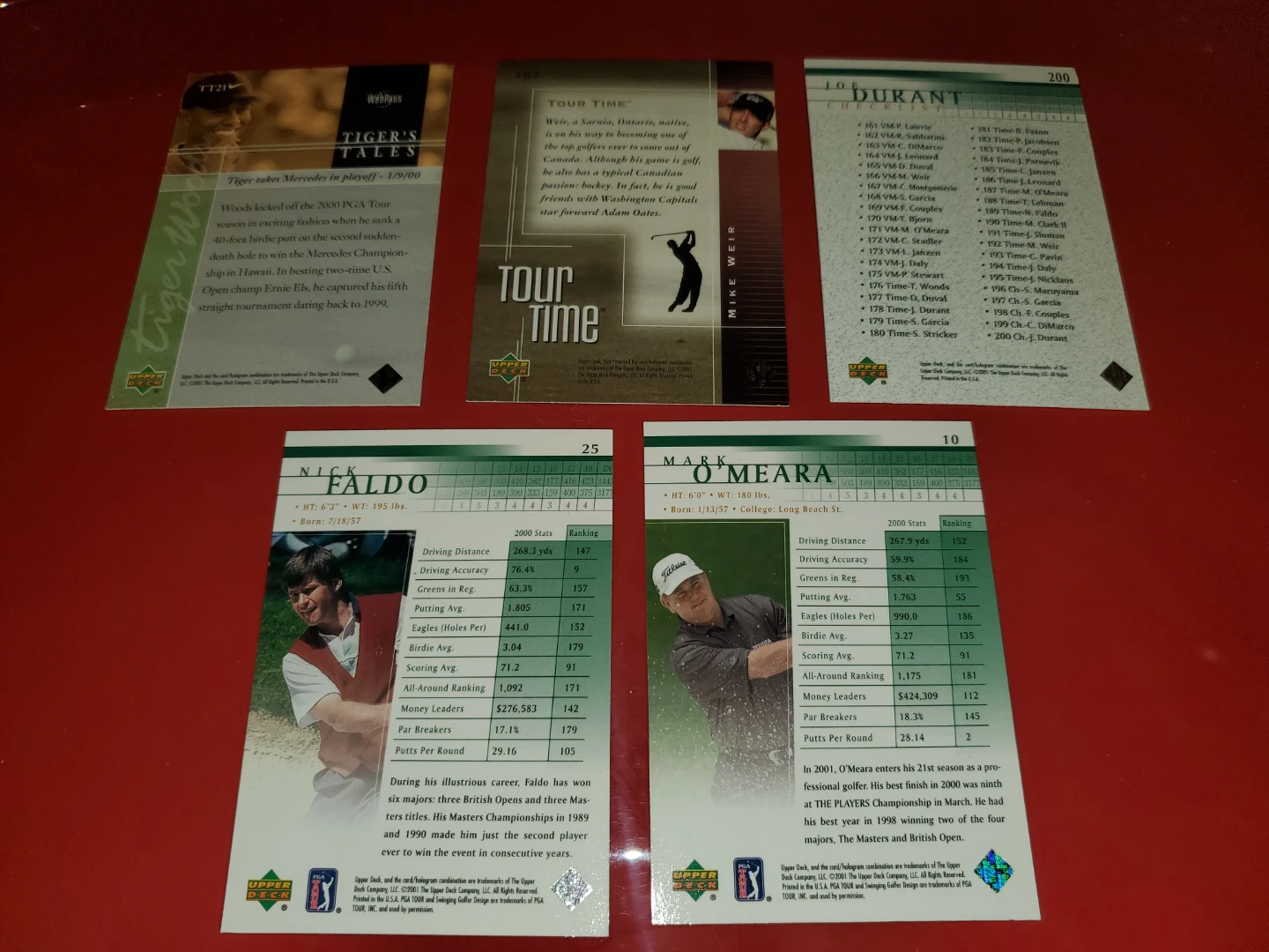 (All 5 for $5) 2001 Upper Deck Golf Trading Cards - photo 2