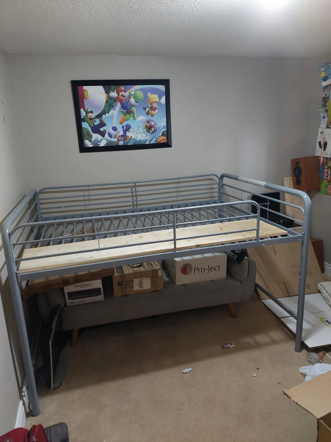 Metal Loft Bed Frame