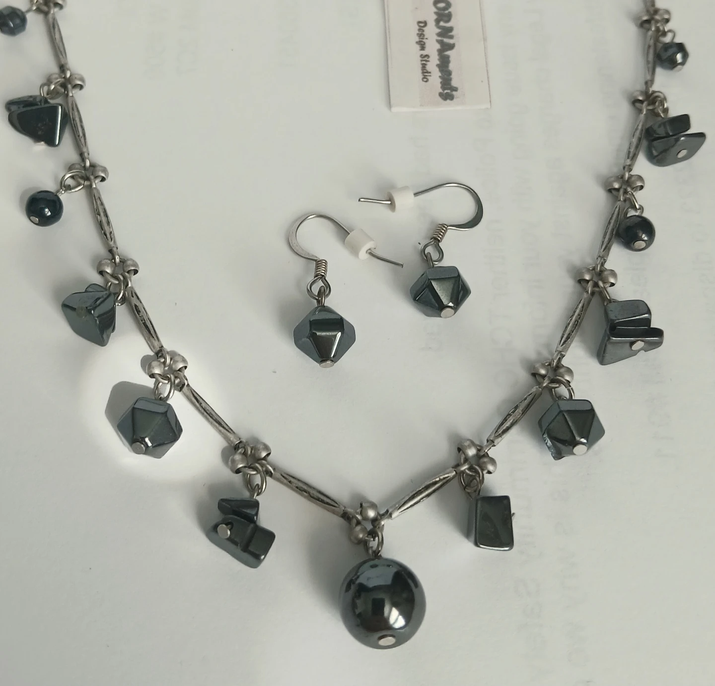 HEMATITE Necklace and Earring Set - photo 5