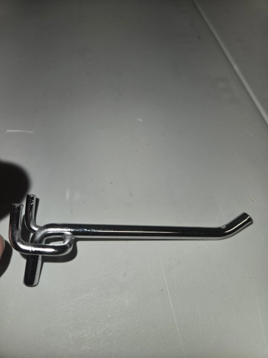 Chrome Pegboard Display Hook - photo 3