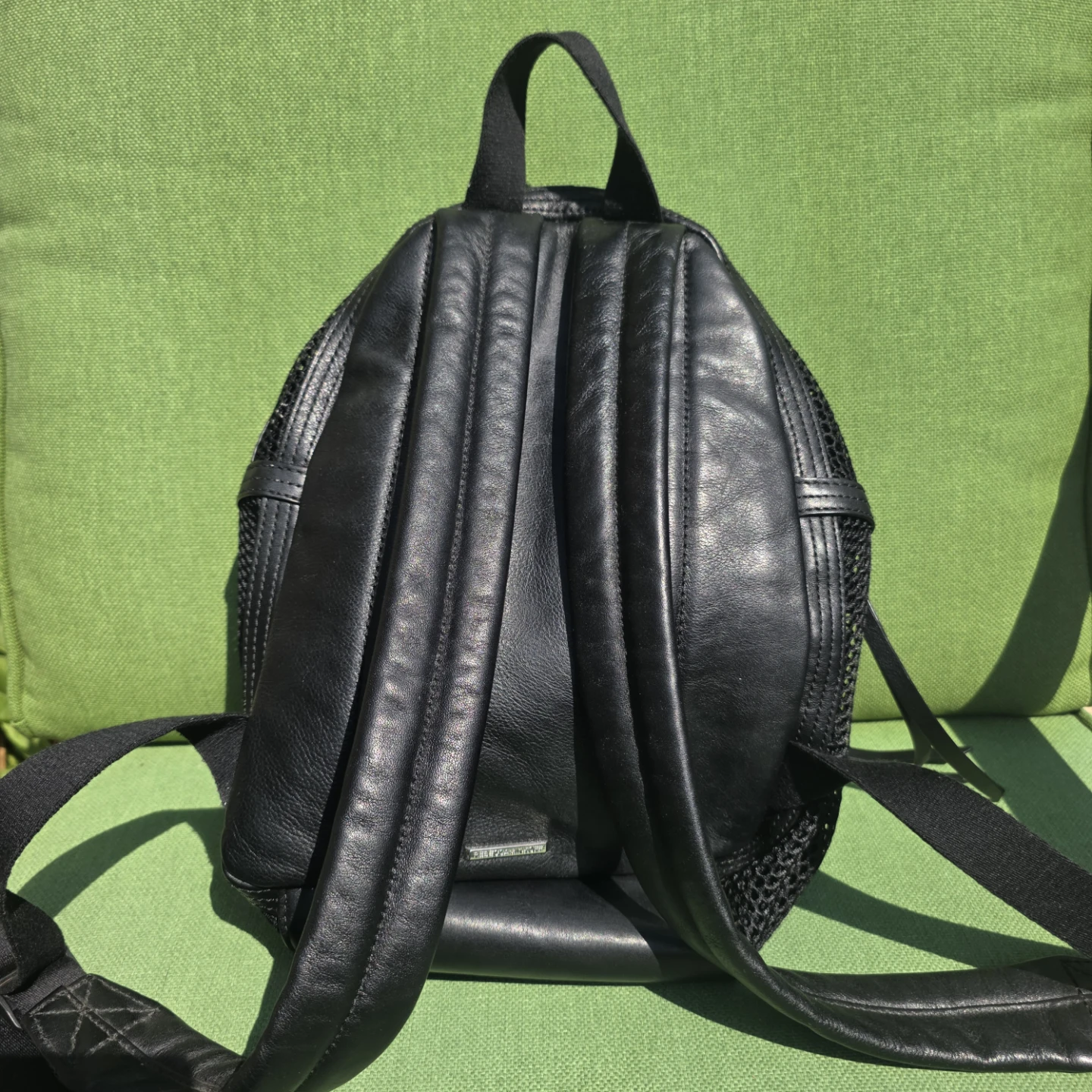 Rebecca Minkoff Black Mesh & Leather Backpack - photo 2