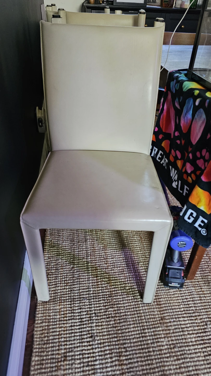 5x Leather Dining Chair (crate & barrel)