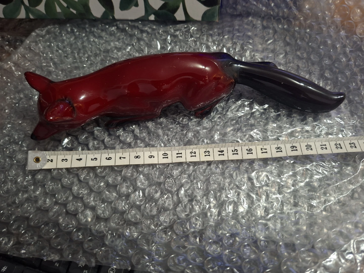 Royal Doulton Flambe Stalking Fox Figure (Red & Black) - photo 2