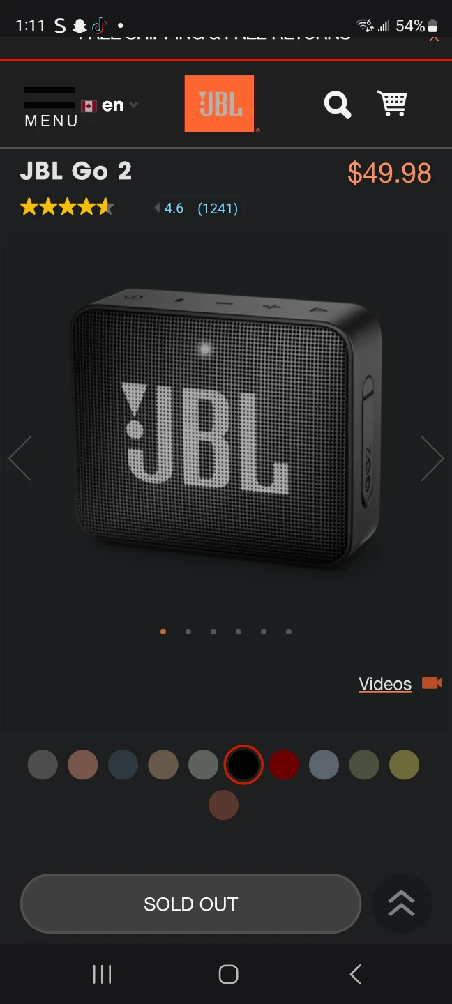 JBL Go 2 Portable Bluetooth Speaker