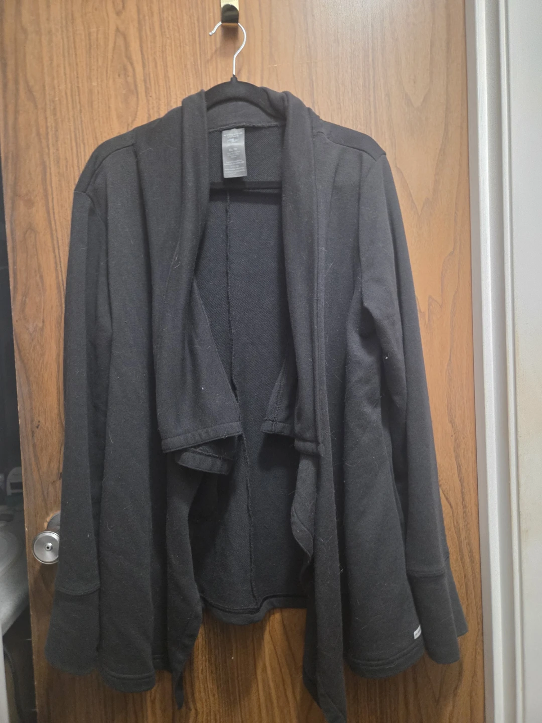 Athletic Works Black Cardigan Size XL