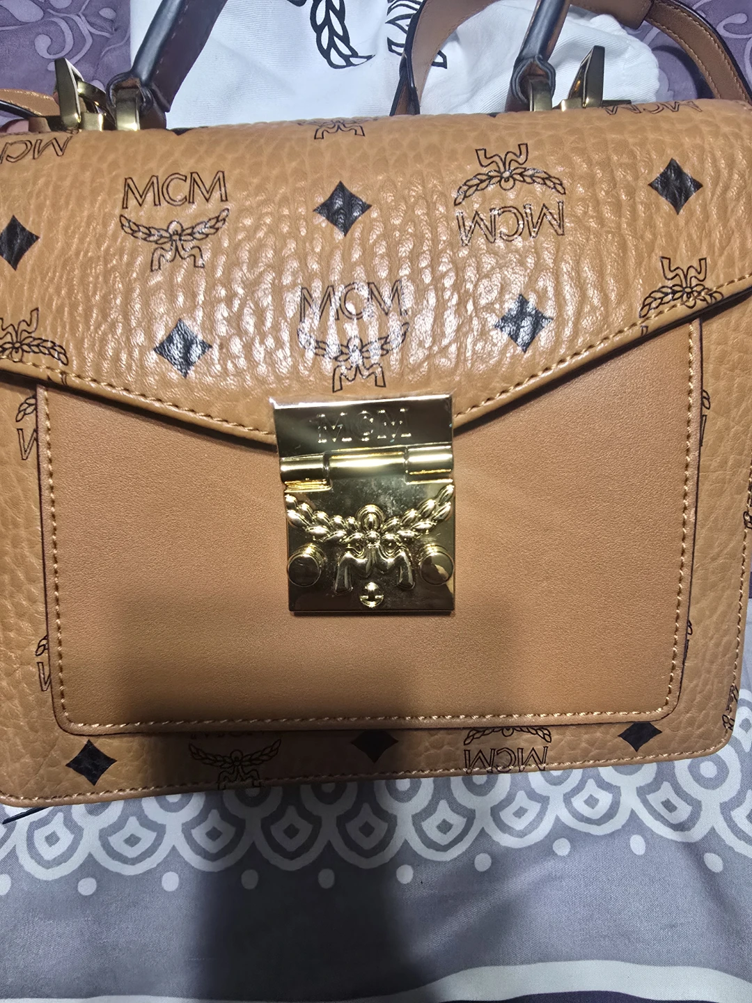 MCM Cognac Visetos Shoulder Bag - photo 5