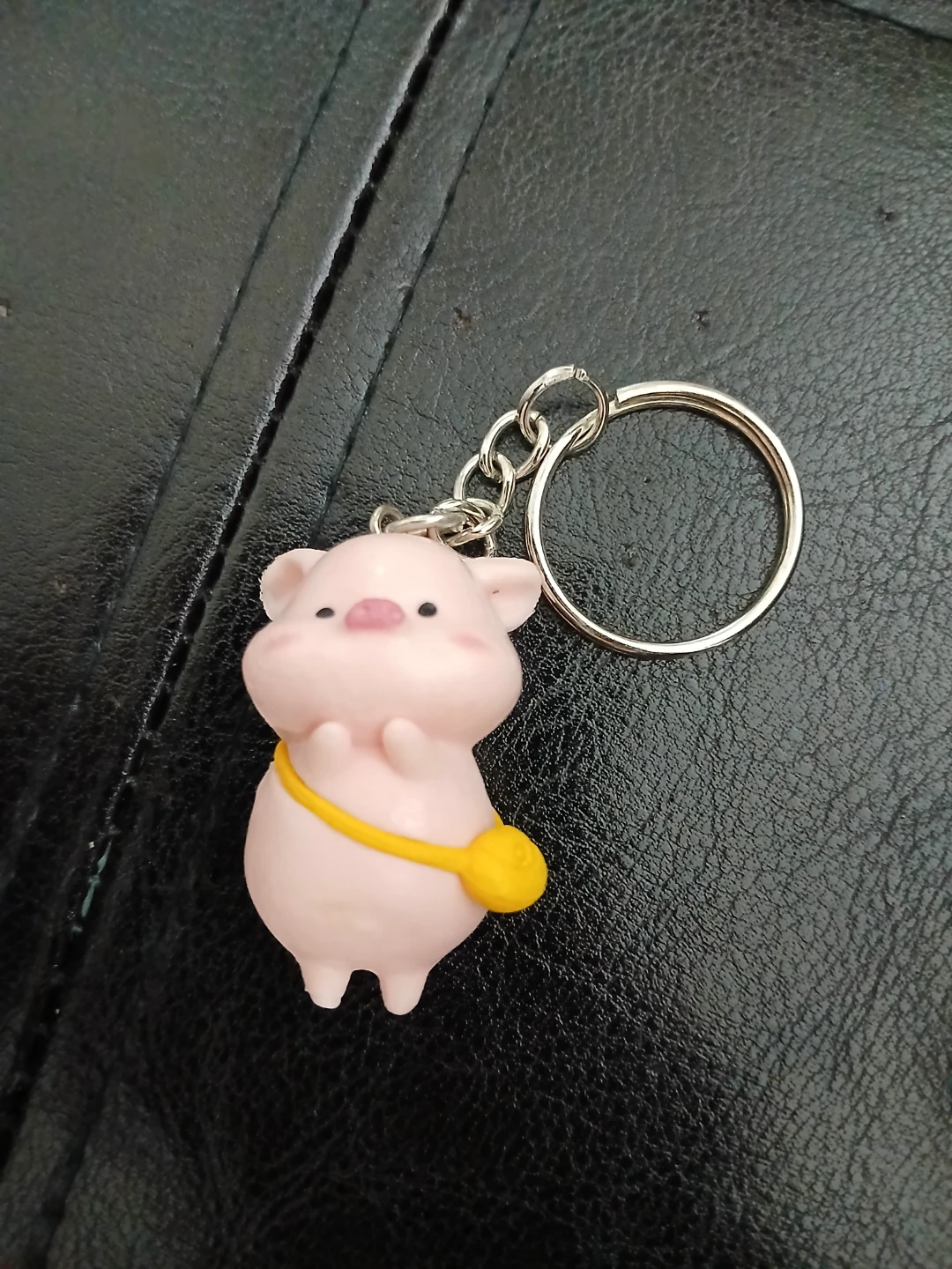 Pink Pig Keychain