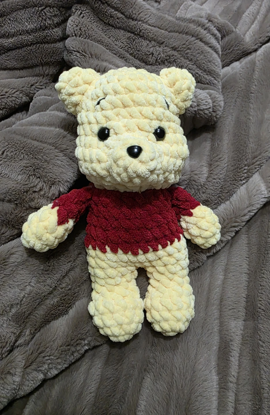 Handmade Amigarumi Winnie the Pooh Plushie