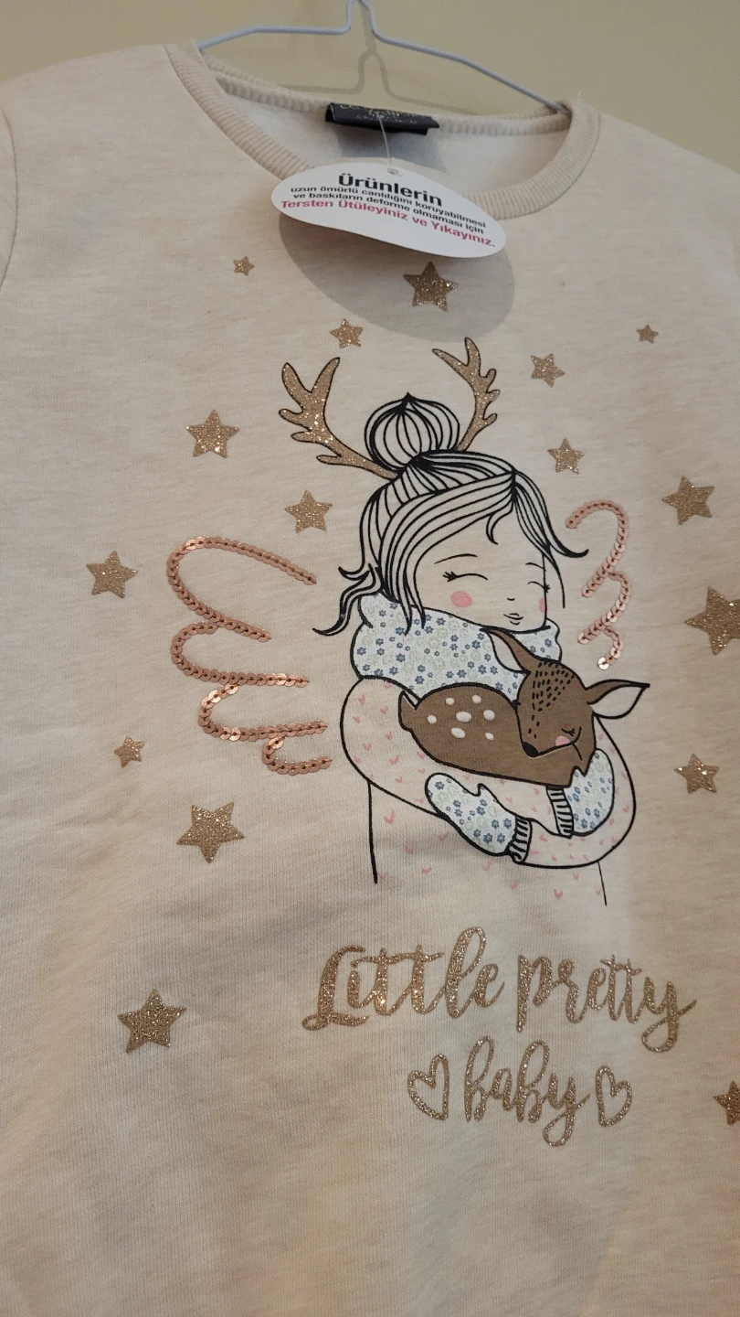 Kids Cream 'Little Pretty Baby' Graphic Sweatshirt - photo 2