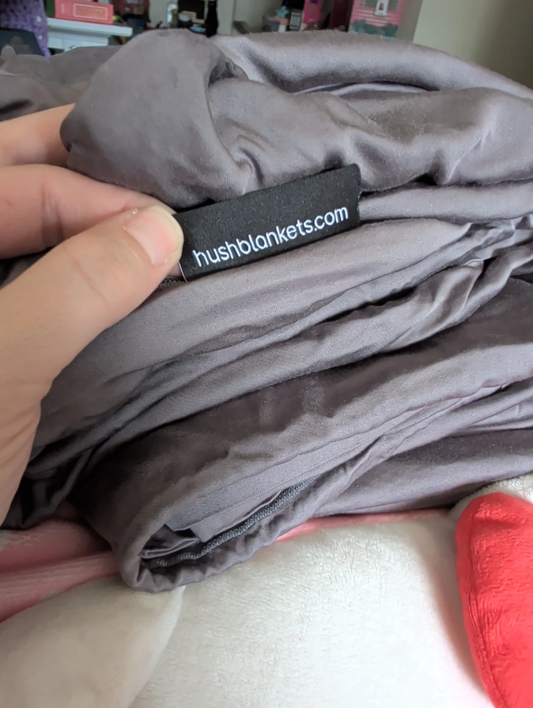 Hush Weighted Blanket coverlet - Grey