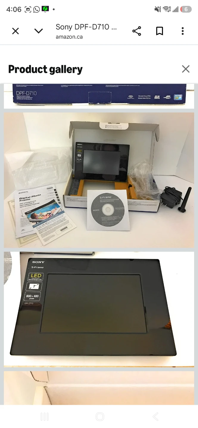 Sony S-Frame 7-inch Digital Photo Frame DPF-D710 - photo 4