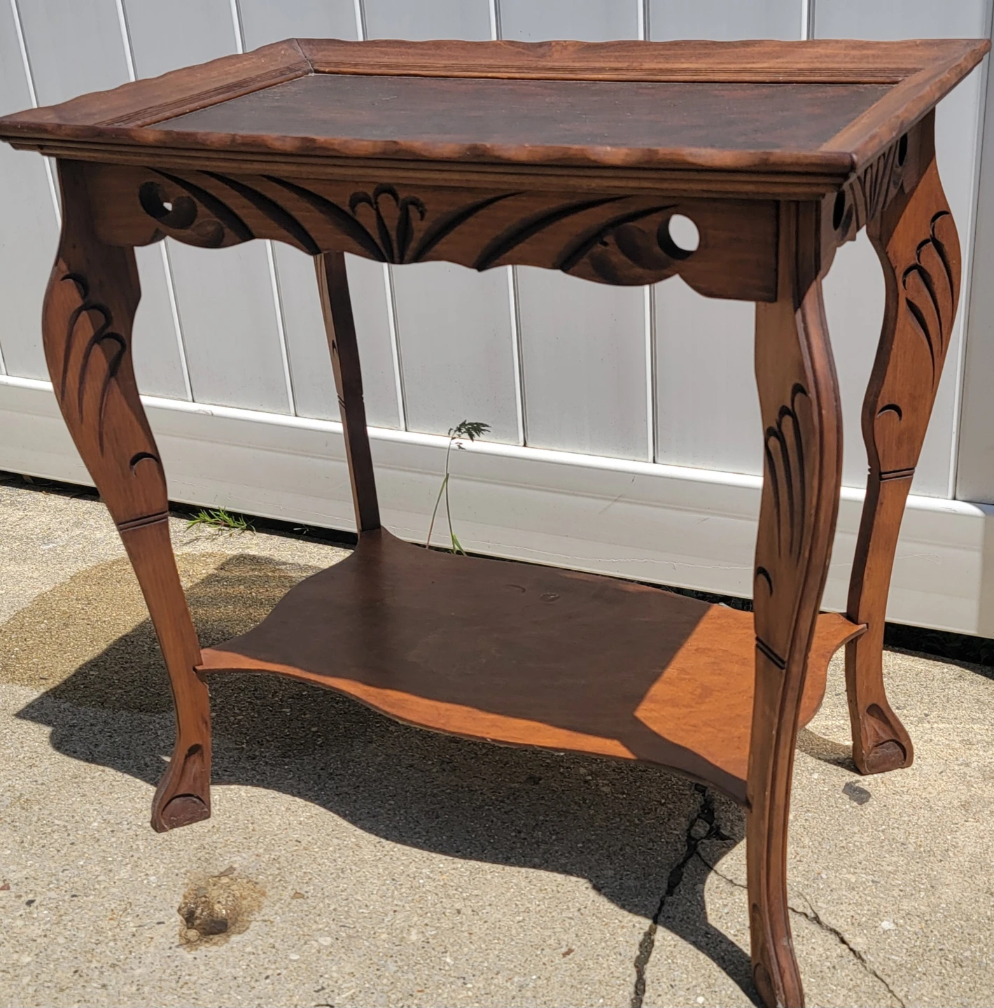 Vintage Wooden Side Table $80