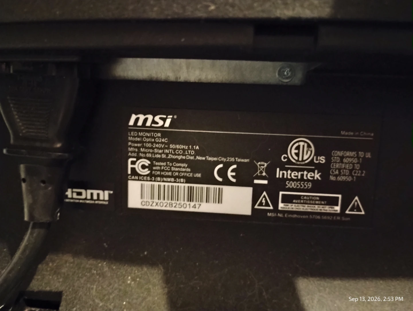 MSI Optix G24C Curved Gaming Monitor - photo 2