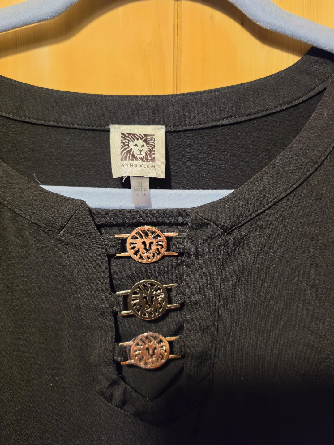 Anne Klein Black Top Size XL